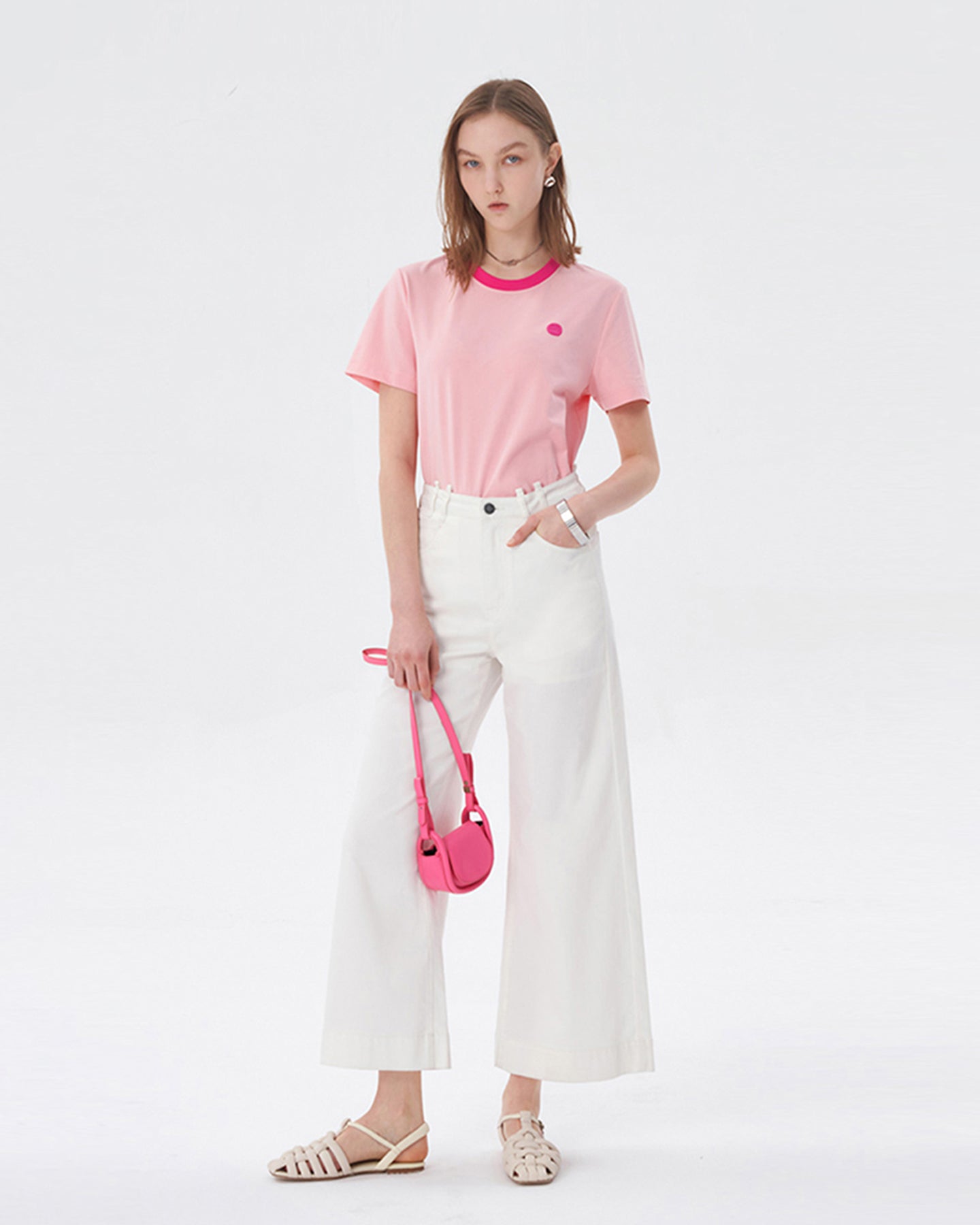 Smiley Wardrobe Contrast Short Sleeve